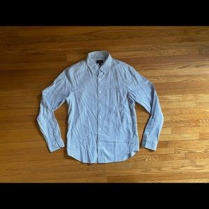 3 for $45: Club Monaco Blue Houndstooth Long Sleeve Button Down Shirt